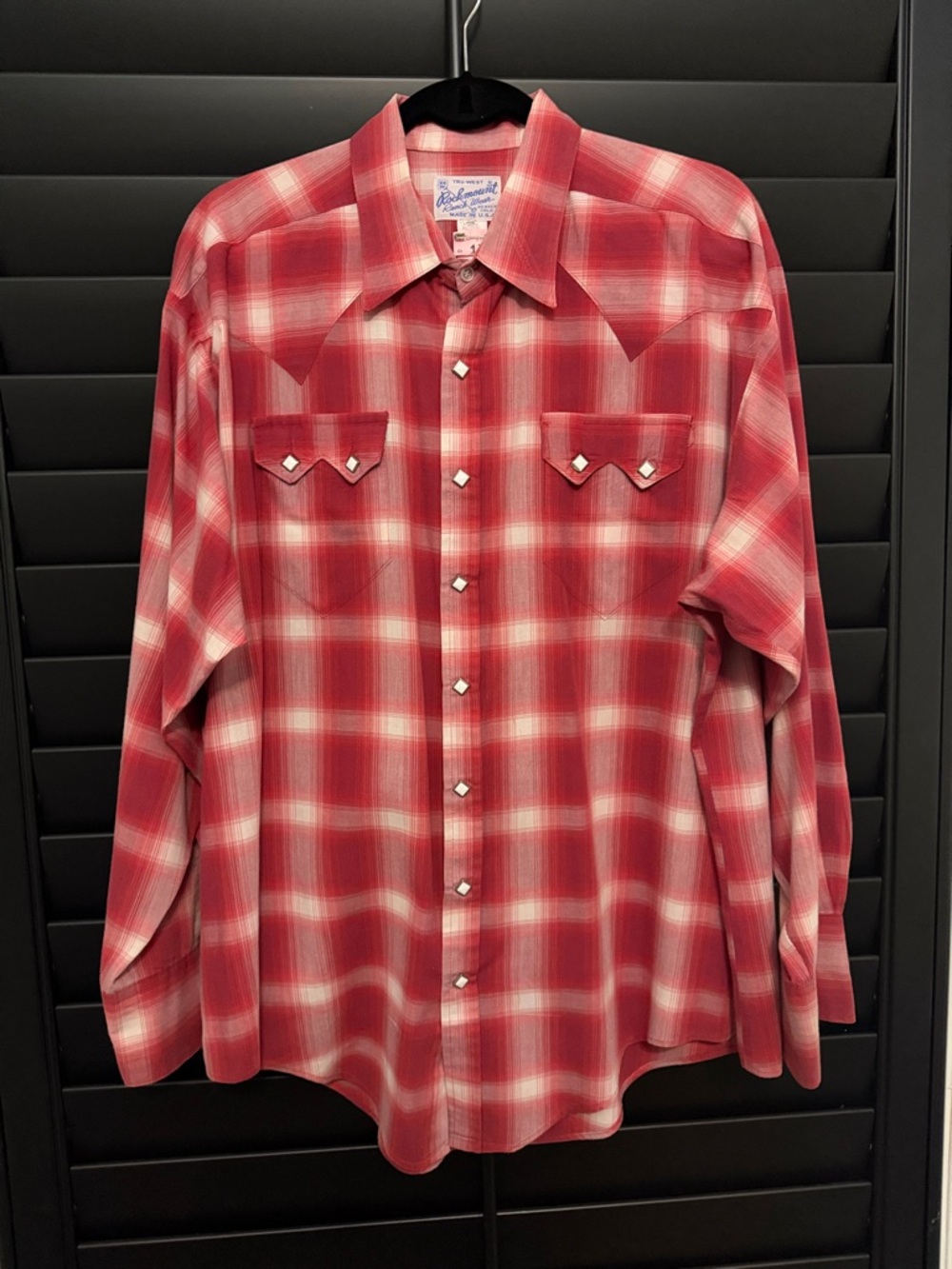 Incredible!! Men’s TRU-WEST Rockmount Ranch Wear Vintage Western Shirt! Size XL